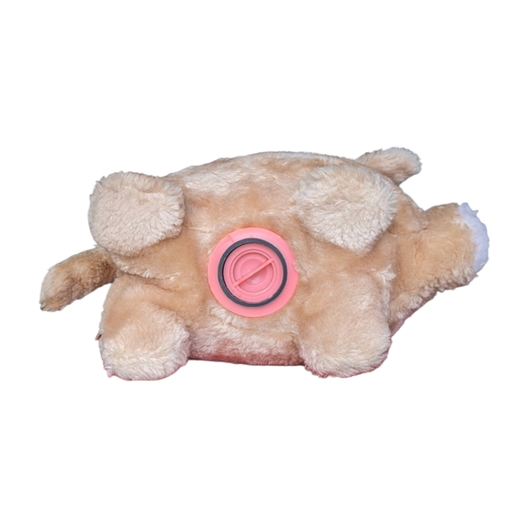 Mary Meyer Vintage Plush Pig Piggy Bank With Stopper Stuffed Animal - Picture 10 of 13